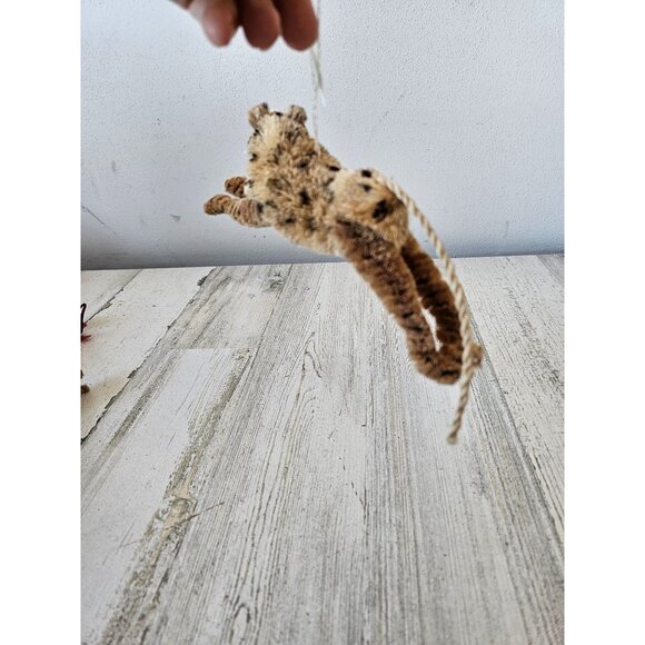 Martha Stewart cheetah Safari ornament bottle brush Xmas tree - Picture 2 of 8